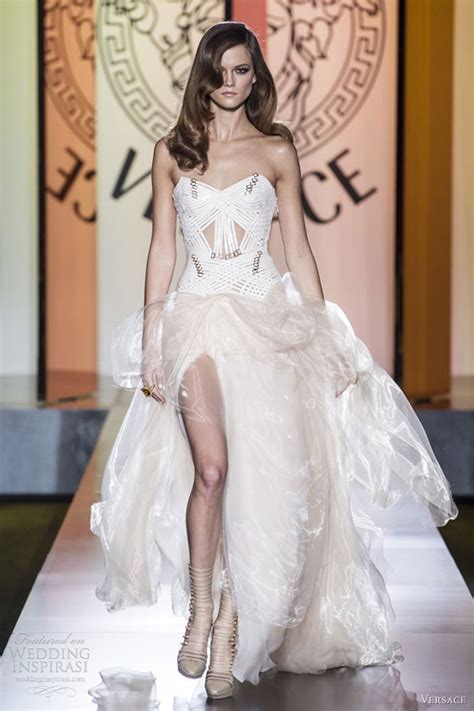 versace bridal gowns|versace silk embroidery camisole.